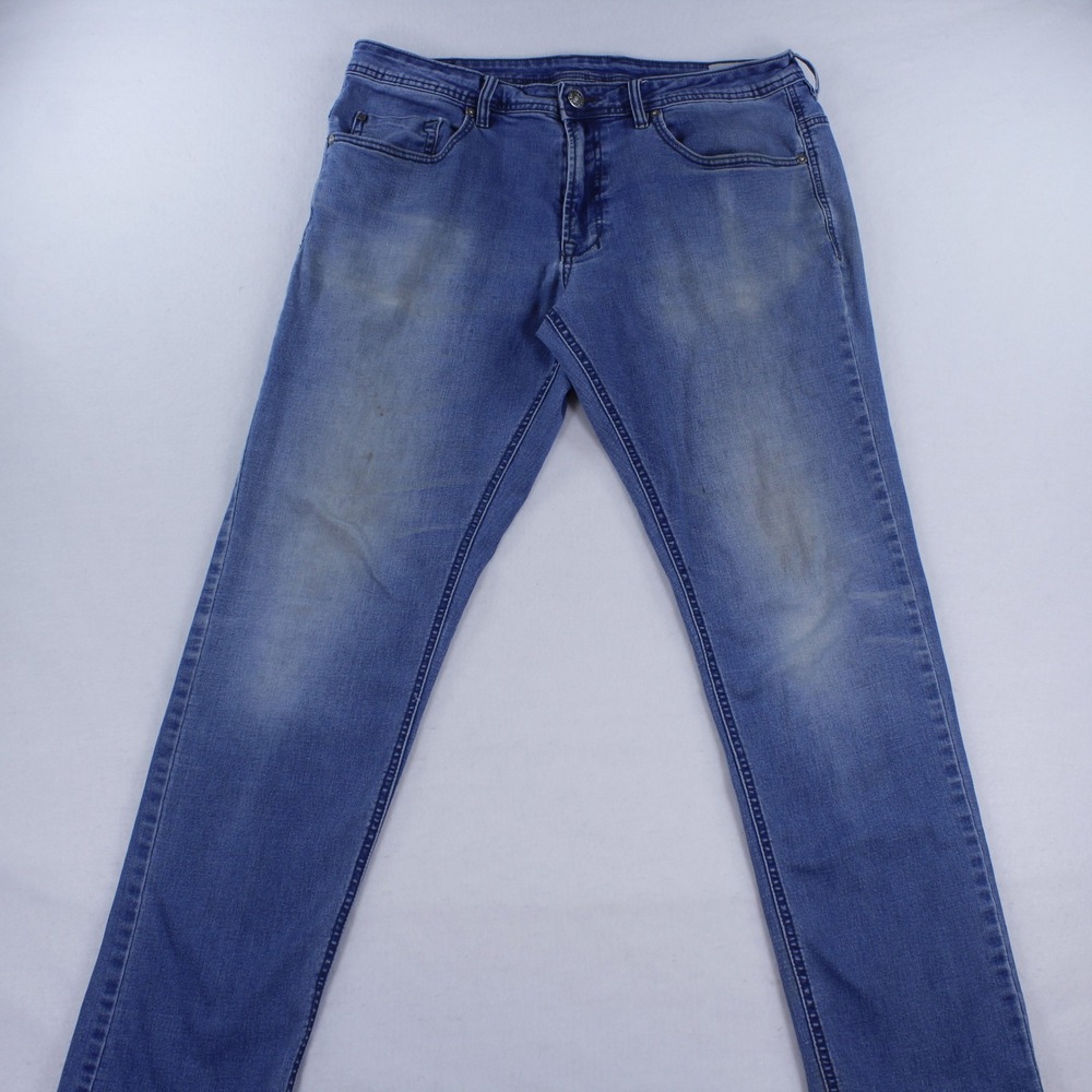 Buffalo David Bitton Axel Slim Stretch Jeans Men's 36x32 Medium Wash Denim